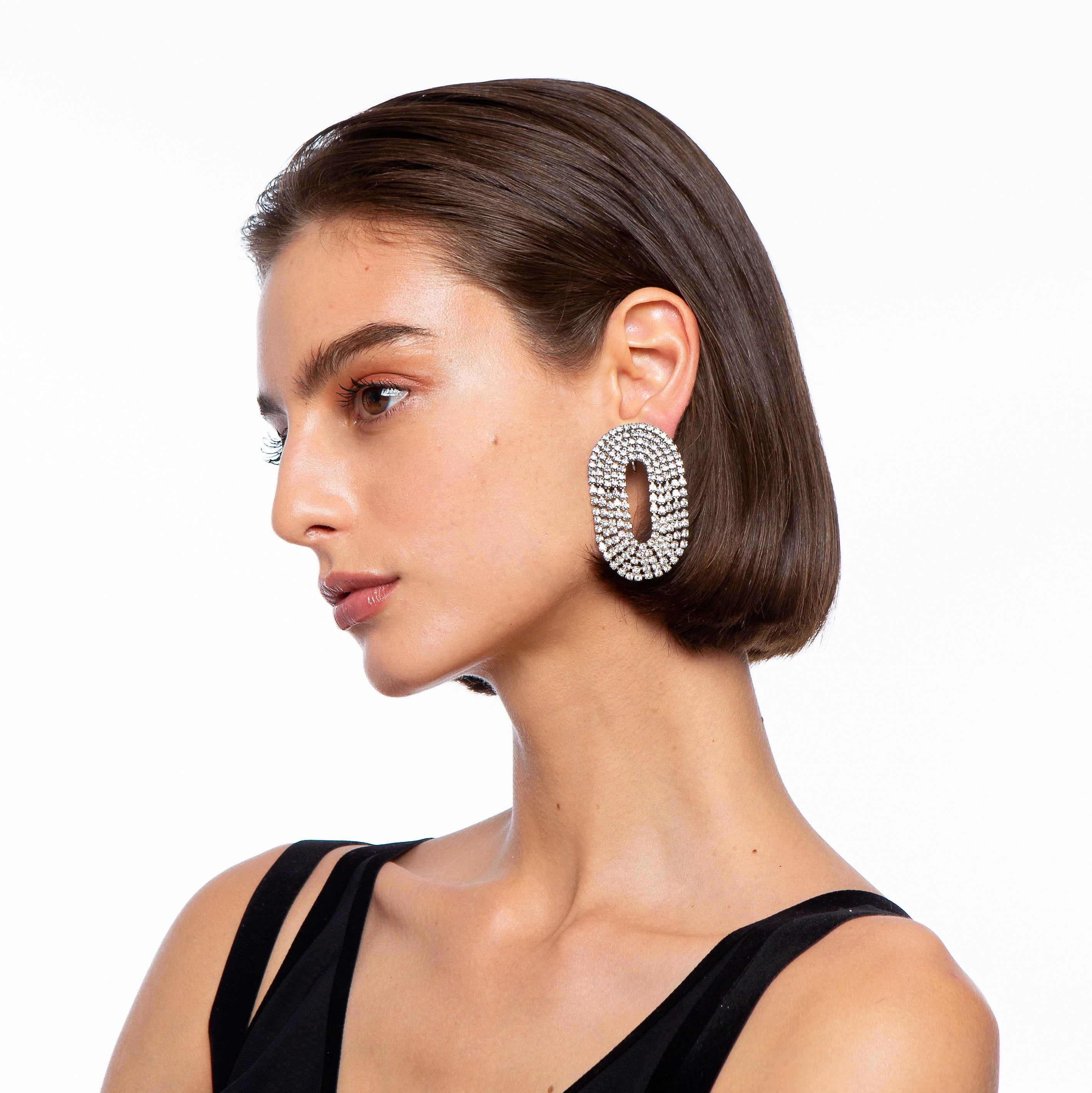 ピアス SILVIA GNECCHI SS25 LIBERTY ONE (OR026 CRISTALLOSILVER) Liberty Earrings – Silvia Gnecchi