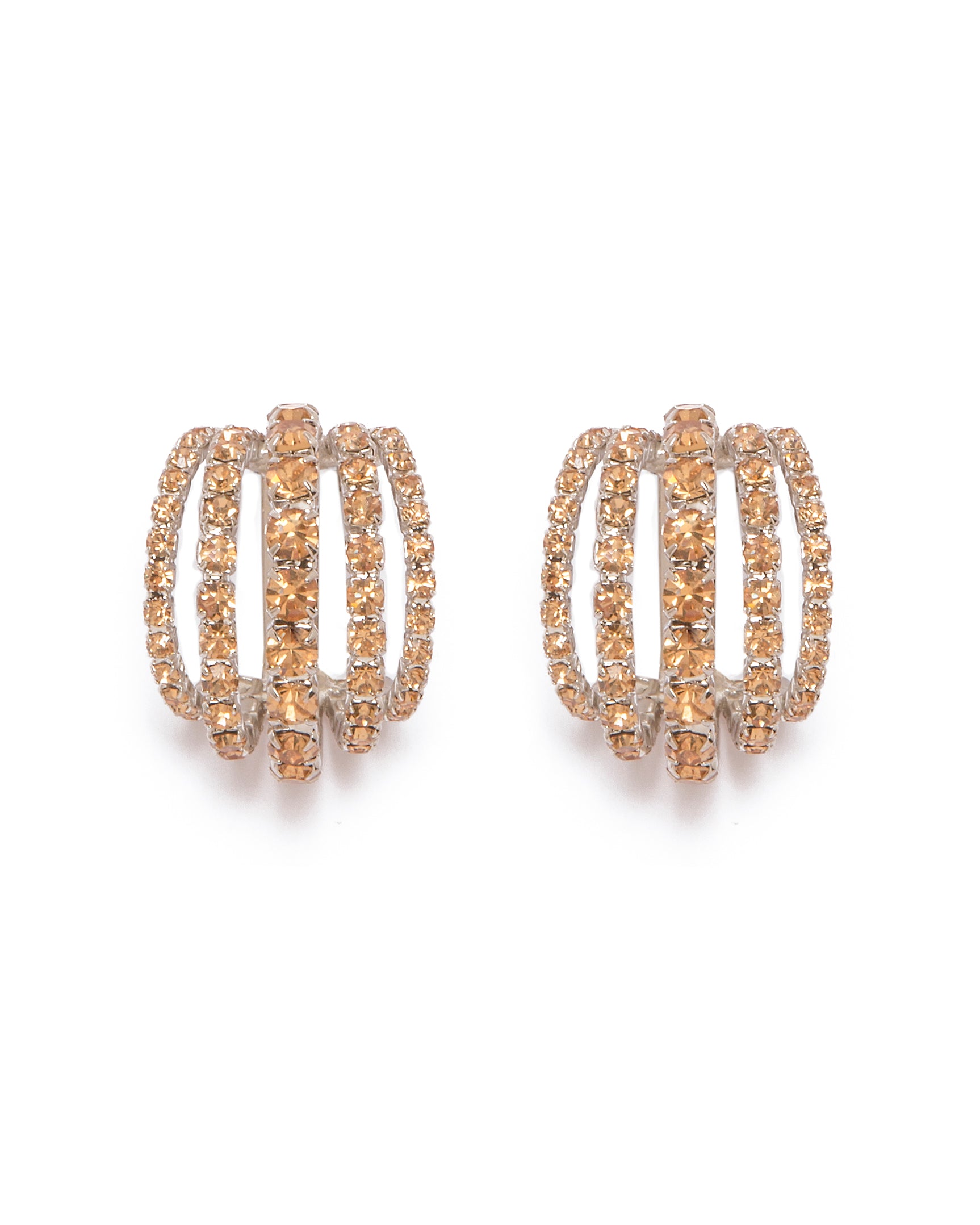ピアス SILVIA GNECCHI SS25 SHELLS (OR021 LIGHTCOLORADO) Silvia Gnecchi 'Shells' Metallic Earings With Rear Closure