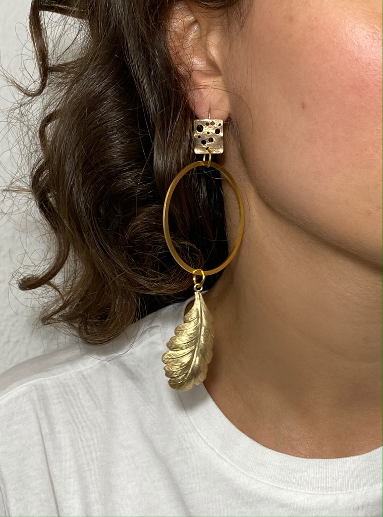 Silvia Gnecchi Feather earrings